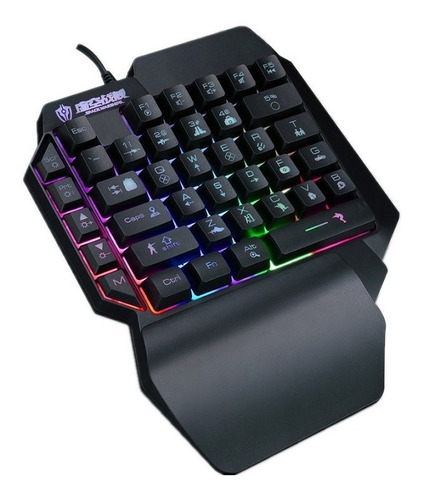 Teclado Mecânico Rgb Keypad Mão Única Para Pubg Warzone