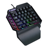 Teclado Mecânico Rgb Keypad Mão Única Para Pubg Warzone