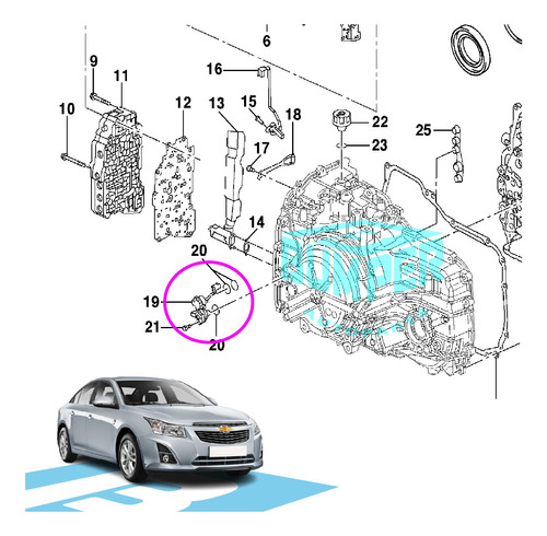 Chevrolet Cruze - Sensor Velocidad Entrada - Caja Automtica Foto 2