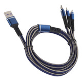 Cable De Carga Múltiple 3 En 1, Cargador Tipo C/para Ios/mic