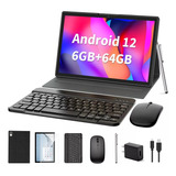 Tablet 64+4gb Memoria Ram Con Teclado Bluetooth Pad Y Ratón