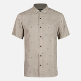 Camisa M Camp Short Sleeve Shirt Print Beige  Lippi