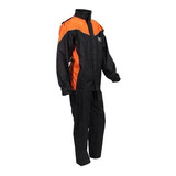 Impermeable R7 Racing Completo Reforzado Negro Fluo