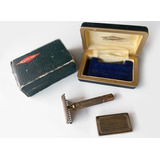 Antigua Máquina De Afeitar Gillette Con Estuche 1940 - Cx