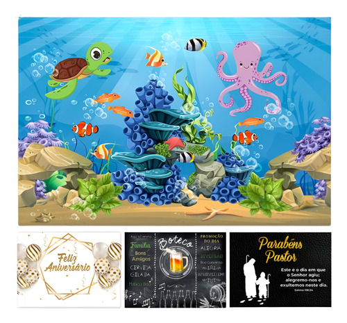 Painel Retangular Tecido 3d Diversos Temas 3,00x2,50