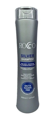 Rocco Shampoo Silver Cabello Gris Blanco O Rubio Platinado