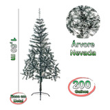Árvore De Natal Nevada Verde 1,50m 200 Galhos 150cm Pinheiro