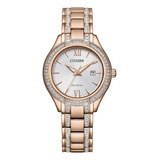 Reloj Citizen Eco-drive Ladie's Crystal Fe1233-52a Mujer