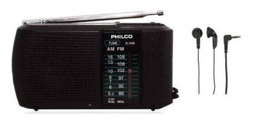 Radio Portatil Con Audifonos Philco Ic-x40