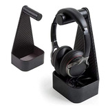 Soporte Para Auriculares Y Cable Negro