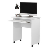 Mesa De Computador Notbook -escrivaninha Compact C/ Rodízio