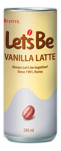 Bebida Coreana Cafe De Lata Lets Be Vanilla Latte 240ml 1pz