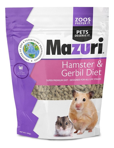 Alimento Mazuri Hamster Jerbo 350 Gr. L&h