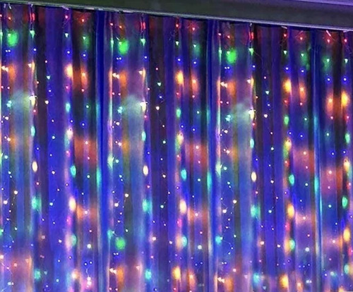 Serie Cortina Navideña 800 Leds Multicolor 3x3