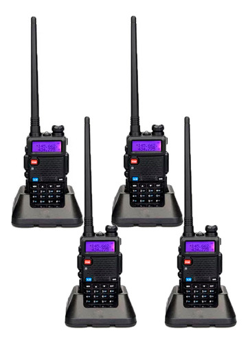 4pz Radio Comunicacion Portatil Walkie Talkie Vhf Uhf 8km