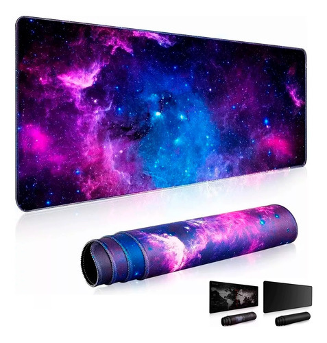 Mouse Pad Gamer Alfombrilla Ratón 80x30cm Profesional Color Galaxia