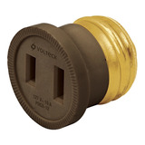 Adaptador De Portalampara A Contacto Voltech 46490 Color Dorado