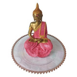 Estátua Buda Híndu Orando Meditando Gesso 
