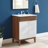 Modway Render Mid-century - Tocador De Baño Con Lavabo En .