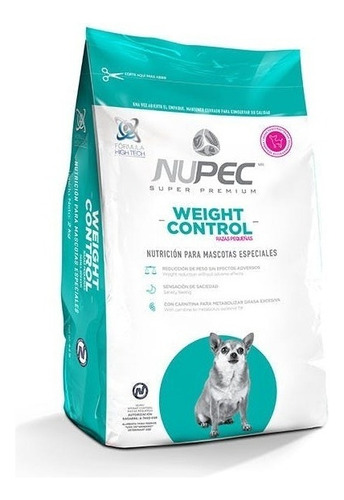 Nupec 4kg Alimento Perro Croqueta Control Peso Raza Pequeña