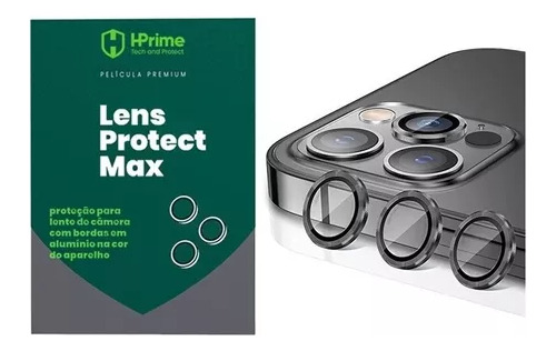 Película Hprime Aro Lente Preta P/ iPhone 15 Pro 15 Pro Max