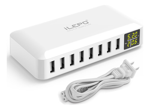 Cabo De Carregador Long Lcd Smart Usb Com Porta Hub Multi Us