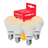 Kit 4 Lâmpadas Led Bulbo Alta Potência A60 15w Bivolt 3000k