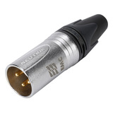 Conector Xlr Macho Linha Neutrik 3 Pinos Nc3mxx-emc Blindado