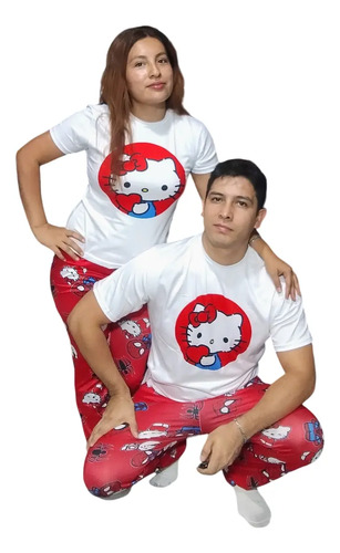Duo Pijama Parejas 4 Pzas Pantalon Y Playera Amor | Envío gratis