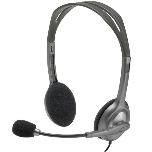 Diadema Logitech H111 Stereo C Microfono Gris 3.5  981-00061