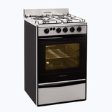 Cocina Volcan Acero 55cm Gas 87673vm Luz Ee Al - Aj Hogar