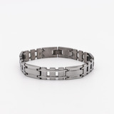 Pulsera Esclava Eslabón Escalera Acero Plata