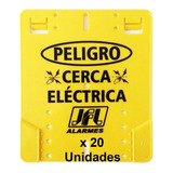 Cartel Advertencia X 20 Unidades P/ Cerco Electrico Peligro