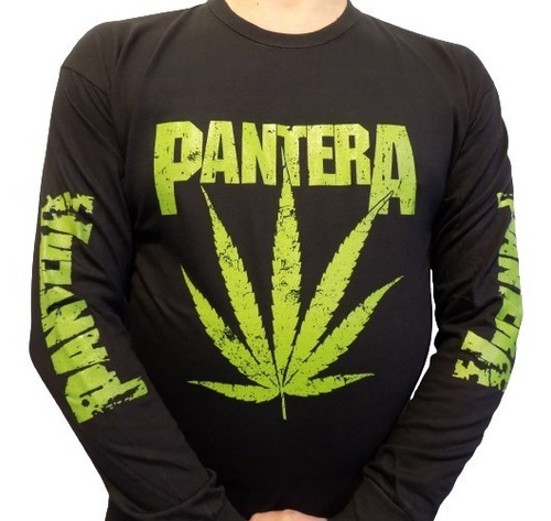 Remera Manga Larga De Pantera Camiseta Rockería Que Sea Rock