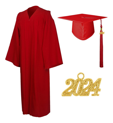 Graduation Gown Set, Academic Graduates Outfit Kit, Machine