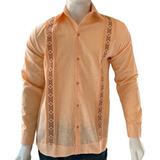 Camisa De Hombre De Manga Larga Guayabera Yucateca Bordada