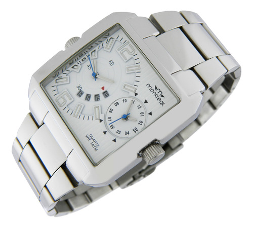 Reloj Montreal Hombre Ml399 Doble Mecanismo Calendario