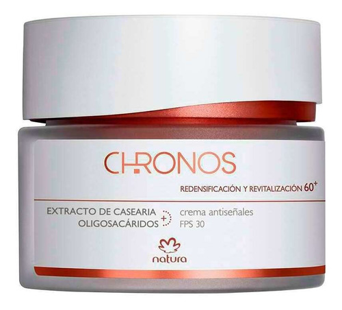 Crema Antiseñales 60+ Redensificación Y Revitalización Fps 30 Natura Chronos Día Para Todo Tipo De Piel De 40ml/40g