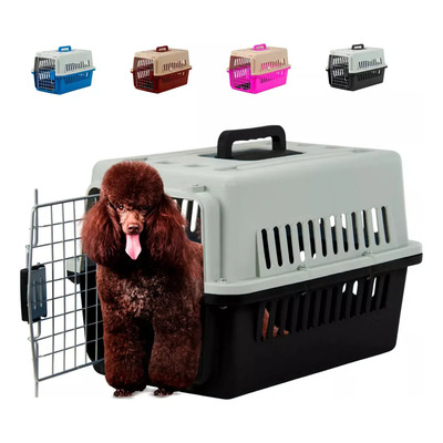 Cuory Jaula Transportadora Perro Gato Mascota Mediano Portátil 31x48x31cm Color Negro | MercadoLibre
