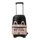 Mochila Escolar Us Urban Mt0183c Color Negro Diseño Estampado 18l