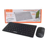 Kit De Teclado E Mouse  Sem Fio Wireless Usb 2.4 Gb