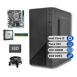 Pc Computador Cpu Intel I5 3470 8gb Ssd 240gb Wifi + Nf