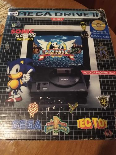 Mega Drive Ii Tectoy Completo Na Caixa Com Manuais