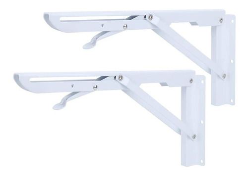 Ménsula Rebatible Para Mesa 405mm Blanca (por Par) Becusa