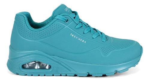 Tenis Dama Skechers Casual Con Agujeta Azul Sintetico 73690