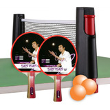 Combo Ping Pong Portátil Paletas Pelotas Red | Favio Sport