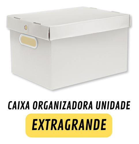 Caixa Organizadora Polionda Extra Grande Escolha Sua Cor