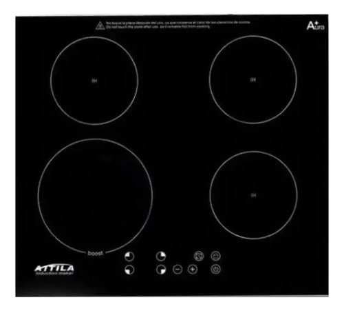 Fogão Cooktop 4 Queimadores Indução Mesa Vitrocerâmica 220v