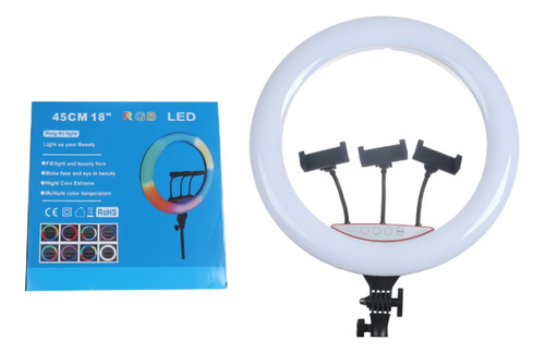 Aro Luz Led Profesional Rgb 45cm  + Control+ Fuente 11167