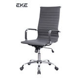 Silla De Escritorio Eke Life Home Yx-8503 Ergonómica  Gris Con Tapizado De Cuero Sintético Y Mesh Y Tela